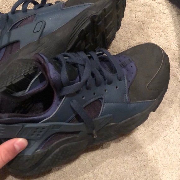 Nike huaraches black and navy - size 10 - Picture 4 of 4